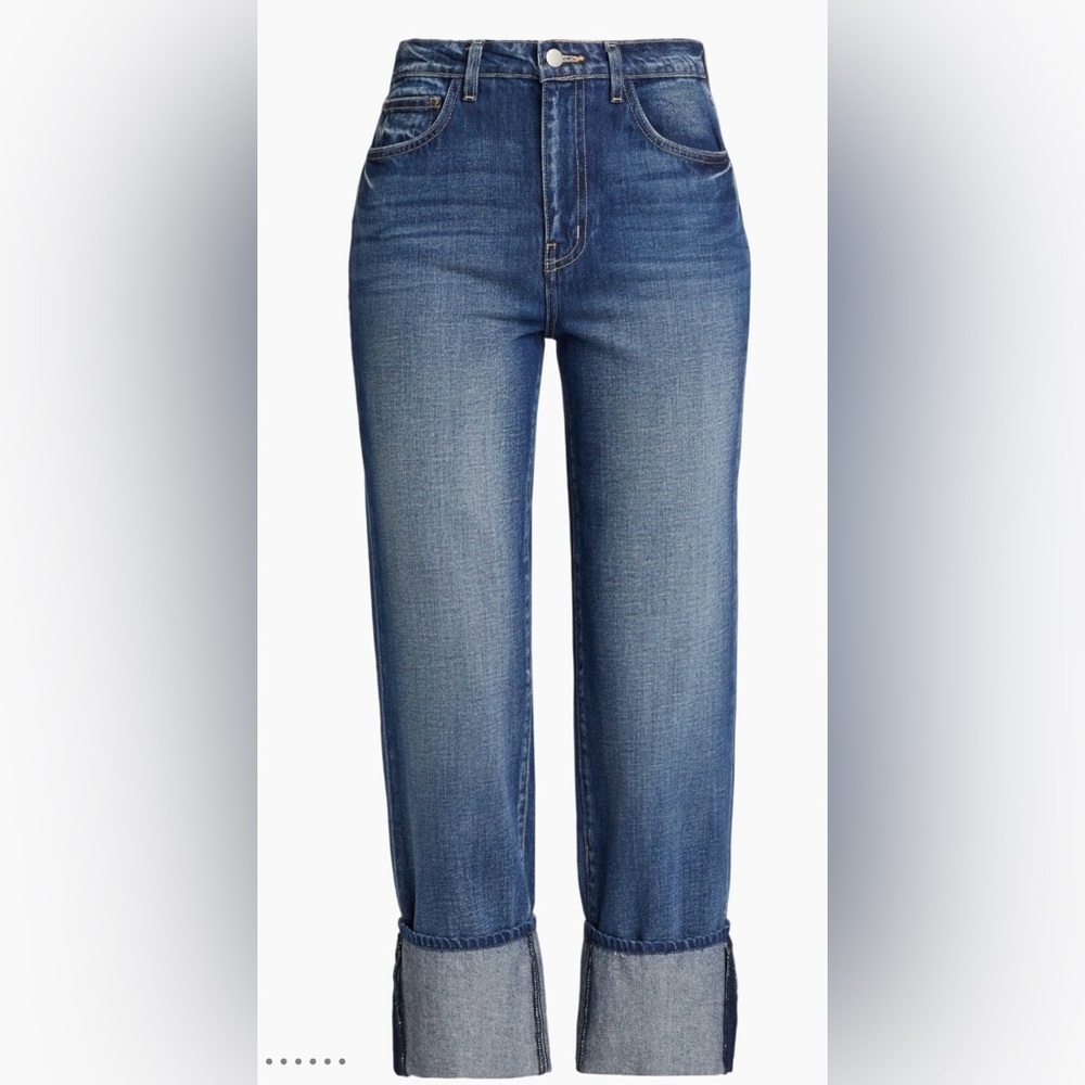 L’Agence Leighton Ultra High Rise Stovepipe Cuffed Jeans
NWT, Size 27